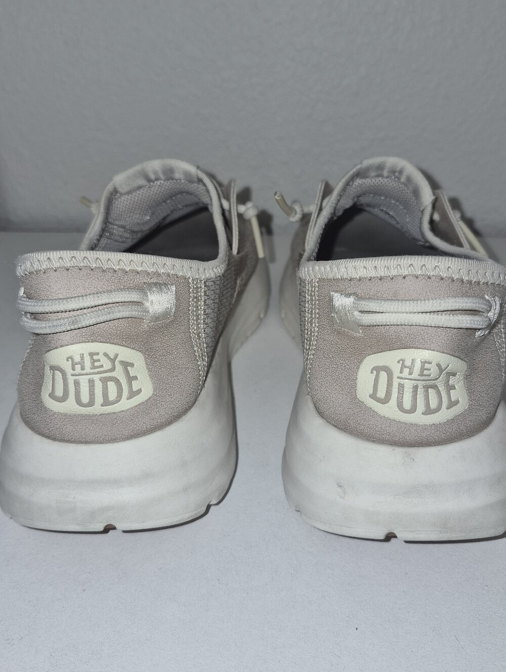Hey Dude Womens Slip-On Sneakers in Light Taupe
